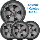 4X Calota Fiat Toro 2017 A 2020 Aro 16 Grafite Emblema 301Cp