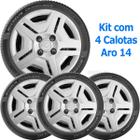 4x Calota Gm Onix Prisma Aro 14 Emblema Original 194cb