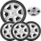 4X Calota Renault Megane Aro 15 Emblema 874Ar