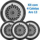 4X Calota Sport Ford Ka Fiesta Escort Aro 13 Grafite 600Ptg