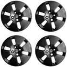 4X Calota Up Gol Voyage Aro 14 Black Logo Aluminio 188Cb