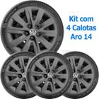 4X Calota Vw Fox Polo 2003 A 2015 Aro 14 Grafite Emb 049Cb