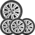 4X Calota Vw Volkswagen Aro 15 Emblema 246Cp