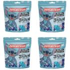 4x fio dental flosser infantil stitch morango - dentalclean