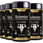 4X Glutamina Full Power 1450Mg 60Caps Hf Suplements
