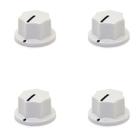 4x Knob Branco com Parafuso Padrão MXR - MF-B00