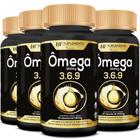 4x OMEGA 3 6 9 60CAPS PEIXE LINHAÇA BORRAGEM HF SUPLEMENTS