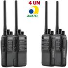 4X Rádio Comunicador Intelbras Rc3002 G2 - Walkie Talkie Ht