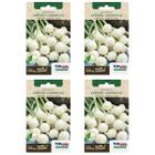 4X Sementes de Cebola Conserva Crystal White Max TOPSEED