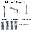 4x Suporte de Teto ou Parede para Projetor 2 em 1 - MT-305-PR - Multivisão