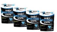 4x Whey Protein 100% Refil 900g (3,6 Kg) - HEALTH TIME