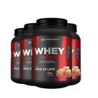 4x whey protein de doce de leite 900g hf suplements