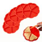 5 Assadeiras De Waffle Forma De Silicone Waffles Cores Sortidas