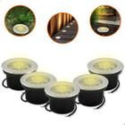 5 Balizador De Solo Led Chão Jardim 7w Embutir Blindado