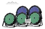 5 Canhao Refletor Led Par 64 Rgb 54 Leds Triled 3w