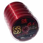 5 carreteis linha super strong ss 1.5 0,20mm 100m