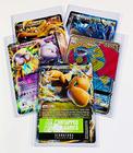 5 Cartões Pokemon Jumbo Oversized em TOP LOADERS! EX GX Legendary Full Art Jogos Inexplorados