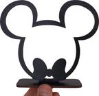 5 Centros De Mesa Mickey 12cm Vazado Mdf Vazado