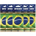 5 Cheirinho Pra Carro Aromatizador Areon Brazilian Vanilla