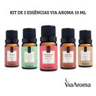 5 Essências Via Aroma 10 Ml Aromatizador Difusor Elétrico