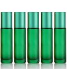 5 Frascos 10 Ml Roll-On Fosco Cor Verde