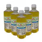 5 Frascos Óleo Rícino Puro C/ Laudo De Análise Cresc.de Cabelo 500ml