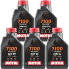 5 Litros Óleo De Motor Motul 7100 4t 20w50 100% Sintético Harley Davidson Fat Boy Street Bob Road King Ultra Vrod Dyna