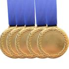 5 Medalhas Personalizáveis Centro Liso Metal Ø6cm Honra Mért - CRESPAR