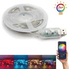 5 Metros Fita De Led 3030 Rgb 5v Usb Bluetooth Musical App