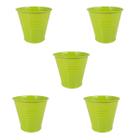 5 Mini vaso cachepot metal decorativo vasinho festas verde - Rio Tijucas