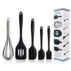 5 PCS Silicone Kit Cozinha Cozimento Suprimentos Utensílios Espátula Conjunto SILICONE