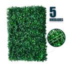5 Placas de Grama Artificial 40x60cm Buchinho Painel Muro Verde Decoração