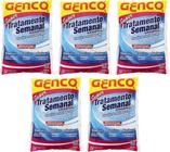 5 Super Tratamento Semanal Genco Para Piscina Oxigenco 400g