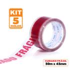 5 und Fita adesiva transparente 48mm x 50m CUIDADO FRAGIL