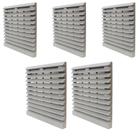 5 Venezianas Grelha C/ Filtro Para Microventilador Metaltex