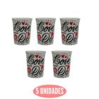 5 Xícara Love Yous Achocolatado 340ml Café Vidro - SAKES