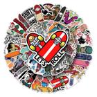 50 Adesivos Skates Para Skatistas Skateboard Stickers Flip