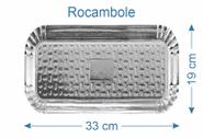 50 Bandeja de Bolo Rocambole Laminado Prateado