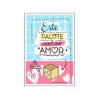 50 Cartões Agradecimento - Este Pacote Contém Amor - Tam: 7 x 10 cm