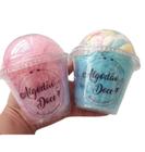 50 Copos Bolha PET 270 ml COM divisória - Pipoca e Algodao doce