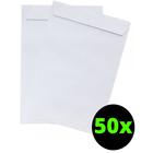 50 Envelopes Saco Branco Off-set A4 260x360mm 90g