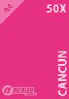 50 Folhas Papel Color Plus Cancun (Rosa Pink) A4 180g