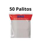 50 Palitos Grande Plástico Canudo 28cm para Topper de Bolo e Pirulitos Tubo Pet Bwb Transparente