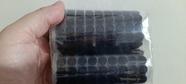 50 pares de mini tiras autocolantes adesivo redondo 10mm Preto