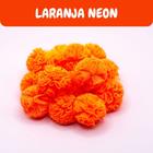 50 Peças Pompom de Malha Neon 25mm Cores Neon Carnaval Tule - Pitili