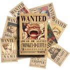 50 Posters Wanted Anime One Piece 10x15 cm