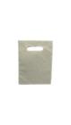 50 sacolas plásticas - 16x20 -alça vazada boca de palhaço para loja - 0,08 micras