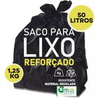 50 Sacos Preto lixo 200 Litros Super Reforcado Boca Larga