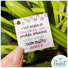 50 TAGS agradecimento cliente produto artesanal 4,8x4,8