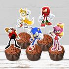 50 Tags Toppers Para Doces Docinho Sonic